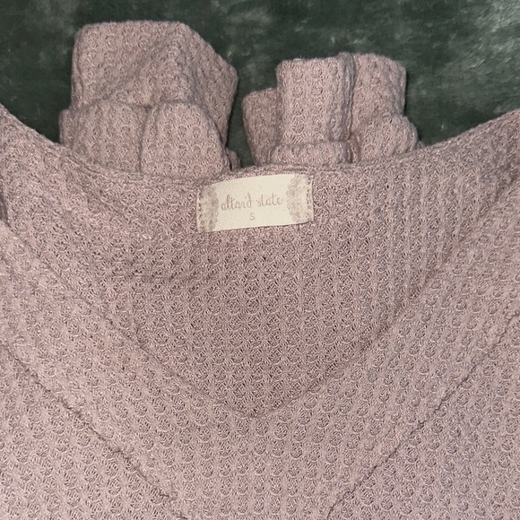 Soft Waffle Knit V-Neck Sweater - Altar’d State - Picture 2 of 9